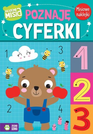 Książeczka edukacyjna Zielona Sowa Akademia Misia Poznaję cyferki