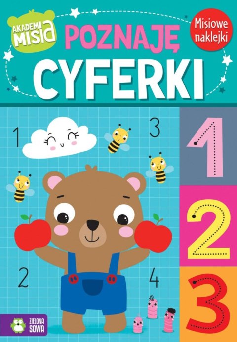 Książeczka edukacyjna Zielona Sowa Akademia Misia Poznaję cyferki