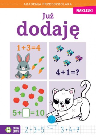 Książeczka edukacyjna Zielona Sowa Akademia przedszkolaka. Już dodaję