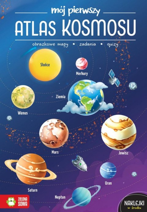 Książeczka edukacyjna Zielona Sowa Mój pierwszy atlas kosmosu