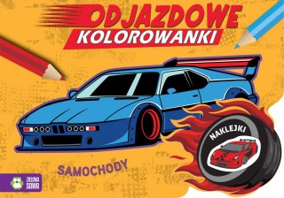 Książeczka edukacyjna Zielona Sowa Odjazdowe kolorowanki. Samochody
