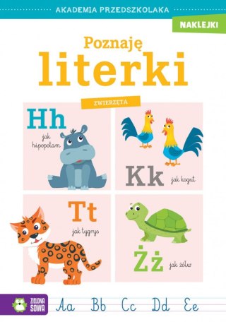 Książeczka edukacyjna Zielona Sowa Poznaję literki. Zwierzęta