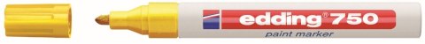 Marker specjalistyczny Edding 750 żółty 2,0-4,0mm okrągła końcówka Marker specjalistyczny Edding 750 żółty 2,0-4,0mm okrągła końcówka