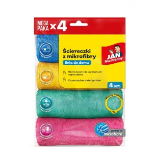 Ścierka Jan Niezbędny z mikrofibry 4 sztuki mikrofibra [mm:] 300x300 (SA-JN-355832)