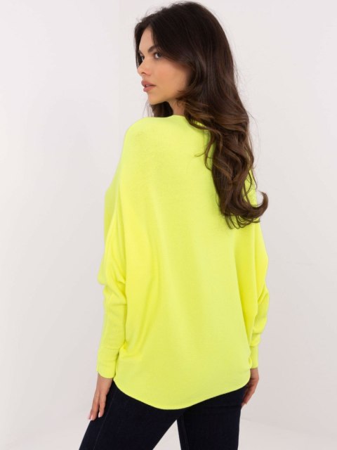 Sweter DHJ-SW-8862.91 fluo żółty