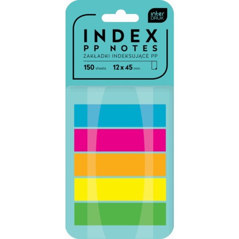 Zakładki indeksujące Interdruk 150k [mm:] 12x45 (IZAKINDPP)