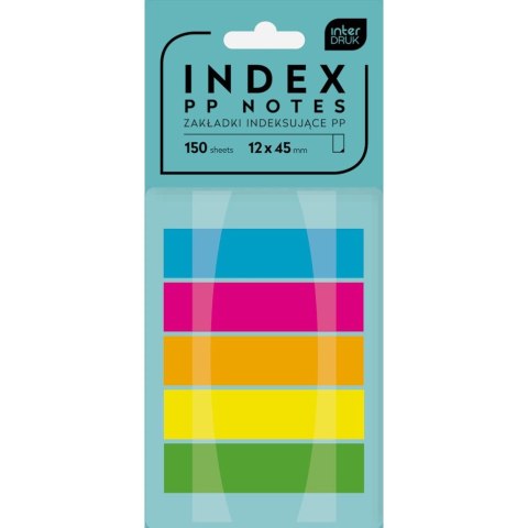 Zakładki indeksujące Interdruk 150k [mm:] 12x45 (IZAKINDPP)