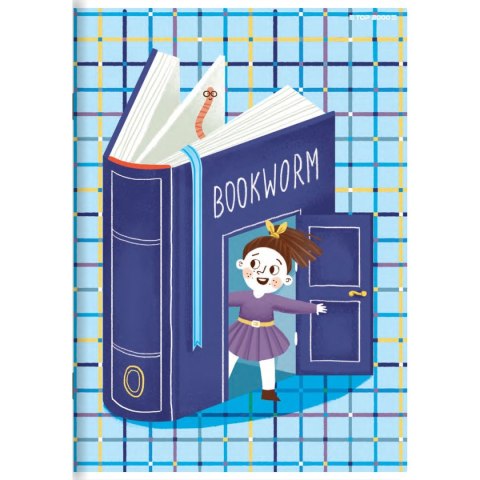 Zeszyt Top 2000 BOOKWORM/RETRO A5 32k. 70g krata (400169402)