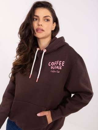 Bluza D10608BC02654E ciemny brązowy L