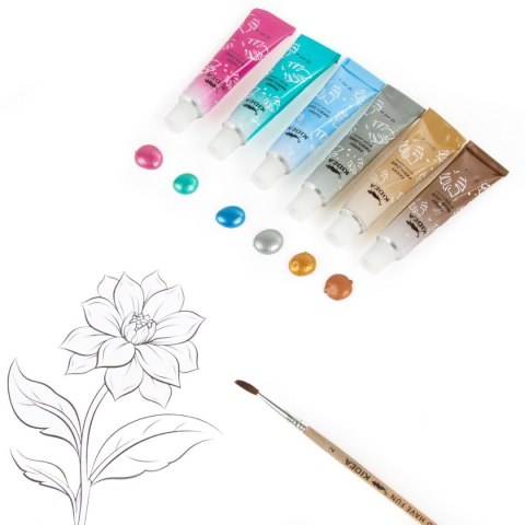 Farby akwarelowe Kidea metaliczne 12ml 12 kolor. (FAAM12KA) Farby akwarelowe Kidea metaliczne 12ml 12 kolor. (FAAM12KA)