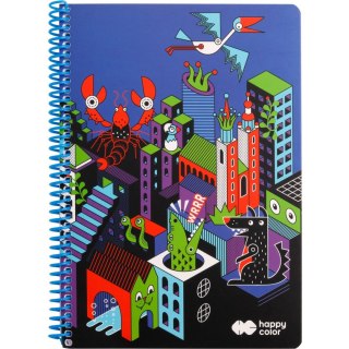 Kołonotes Happy Color A4 80k. 80g krata (HA 4742 2030-ME2)