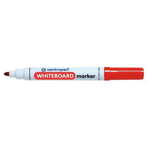 Marker suchościeralny Centropen czerwony 2,5mm okrągła końcówka Marker suchościeralny Centropen czerwony 2,5mm okrągła końcówka
