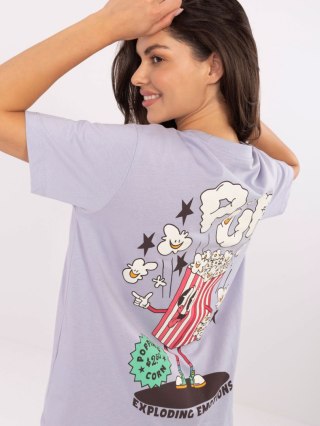 T-shirt D12022AI02645S jasny fioletowy M