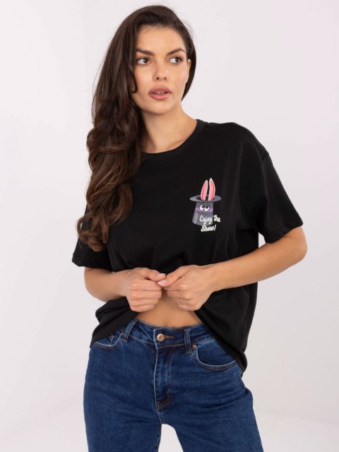 T-shirt D12022AI02645S czarny XL