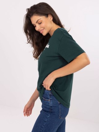 T-shirt D12022M02645R ciemny zielony M