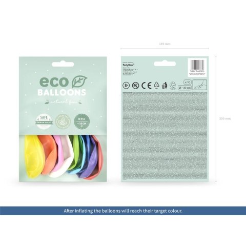 Balon gumowy Partydeco Eco metalizowane mix 260mm (ECO26M-000-10)