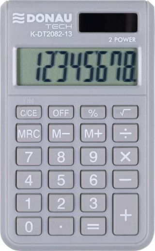 Kalkulator kieszonkowy Donau Tech jasnoszary (K-DT2082-13)