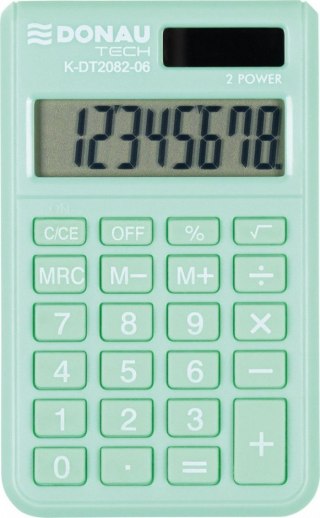 Kalkulator kieszonkowy Donau Tech jasnozielony (K-DT2082-06)