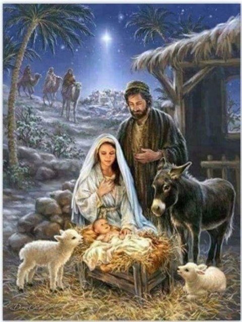 Zestaw kreatywny Norimpex Diamentowa mozaika Jezus W Stajence Maryja Józef Trzej Królowie 40x30cm (NO-1009396) Zestaw kreatywny Norimpex Diamentowa mozaika Jezus W Stajence Maryja Józef Trzej Królowie 40x30cm (NO-1009396)