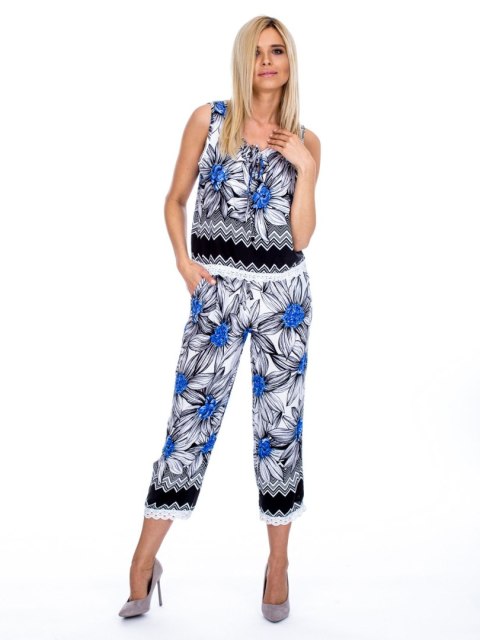 Komplet AT-KMPL-2601-E.96 czarno-niebieski M/L