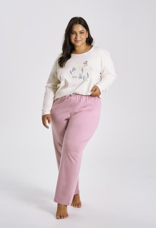 PIŻAMA MONICA 3470 DR R.2XL-4XL 4XL śmietanowy