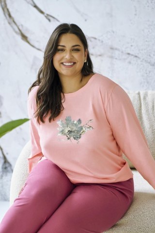 PIŻAMA PATRICIA 3471 DR R.2XL-4XL XXL morelowy