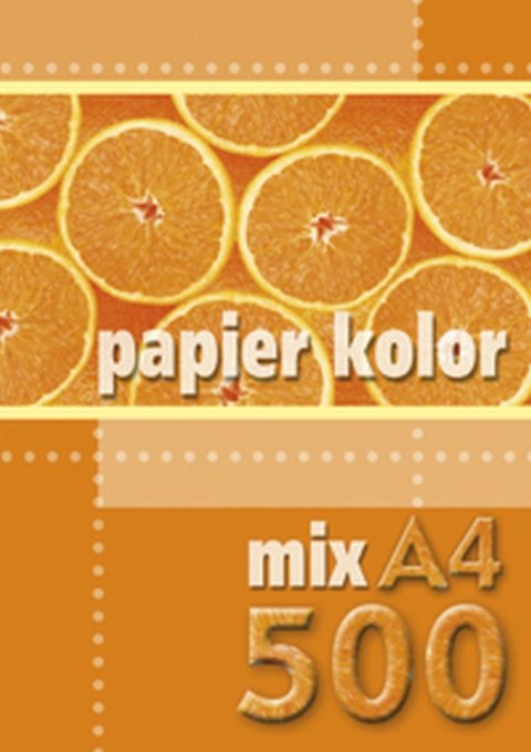 Papier kolorowy A4 mix 500k. 80g Kreska Papier kolorowy A4 mix 500k. 80g Kreska