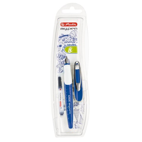 Pióro wieczne My Pen 50046782 niebiesko białe L Herlitz (300006787)