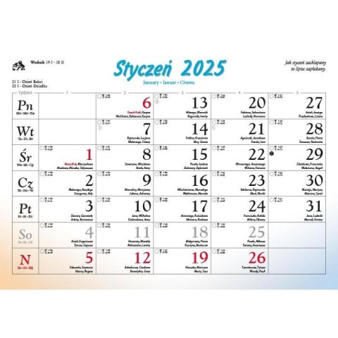 Kalendarz ścienny Pejzaże Polski rodzinny 2023 280mm x 200mm Lucrum (WL03) Kalendarz ścienny Pejzaże Polski rodzinny 2023 280mm x 200mm Lucrum (WL03)