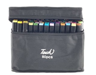 Marker do papieru zestaw 80 szt. mix Lean (12860)