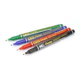 Marker permanentny czarny 0,6-1,0mm okrągła końcówka Pentel (NF450)