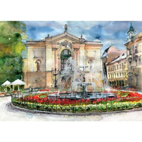 Kalendarz ścienny miasta w awkareli rodzinny 2026 280mm x 400mm Lucrum (WL05) Kalendarz ścienny miasta w awkareli rodzinny 2026 280mm x 400mm Lucrum (WL05)