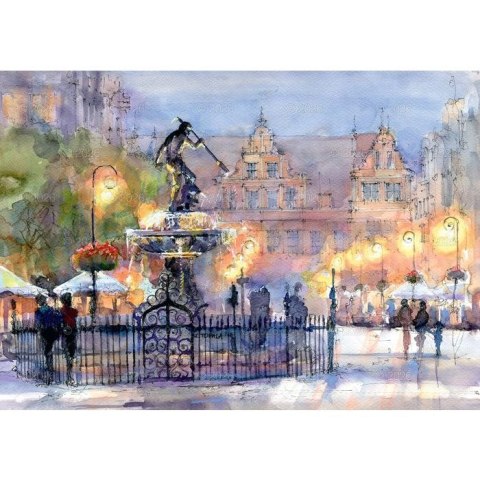 Kalendarz ścienny miasta w awkareli rodzinny 2026 280mm x 400mm Lucrum (WL05) Kalendarz ścienny miasta w awkareli rodzinny 2026 280mm x 400mm Lucrum (WL05)