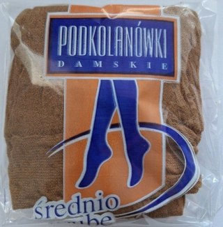 PODKOLANÓWKI ELASTIL 40 DEN uni beżowy