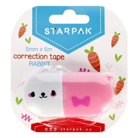 Korektor w taśmie (myszka) Królik 5x6 [mm*m] Starpak (507207)
