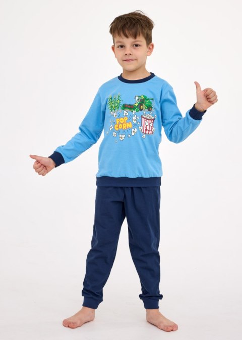 PIŻAMA BOY KIDS 593/175 POPCORN DR 110-116 niebieski PIŻAMA BOY KIDS 593/175 POPCORN DR 110-116 niebieski